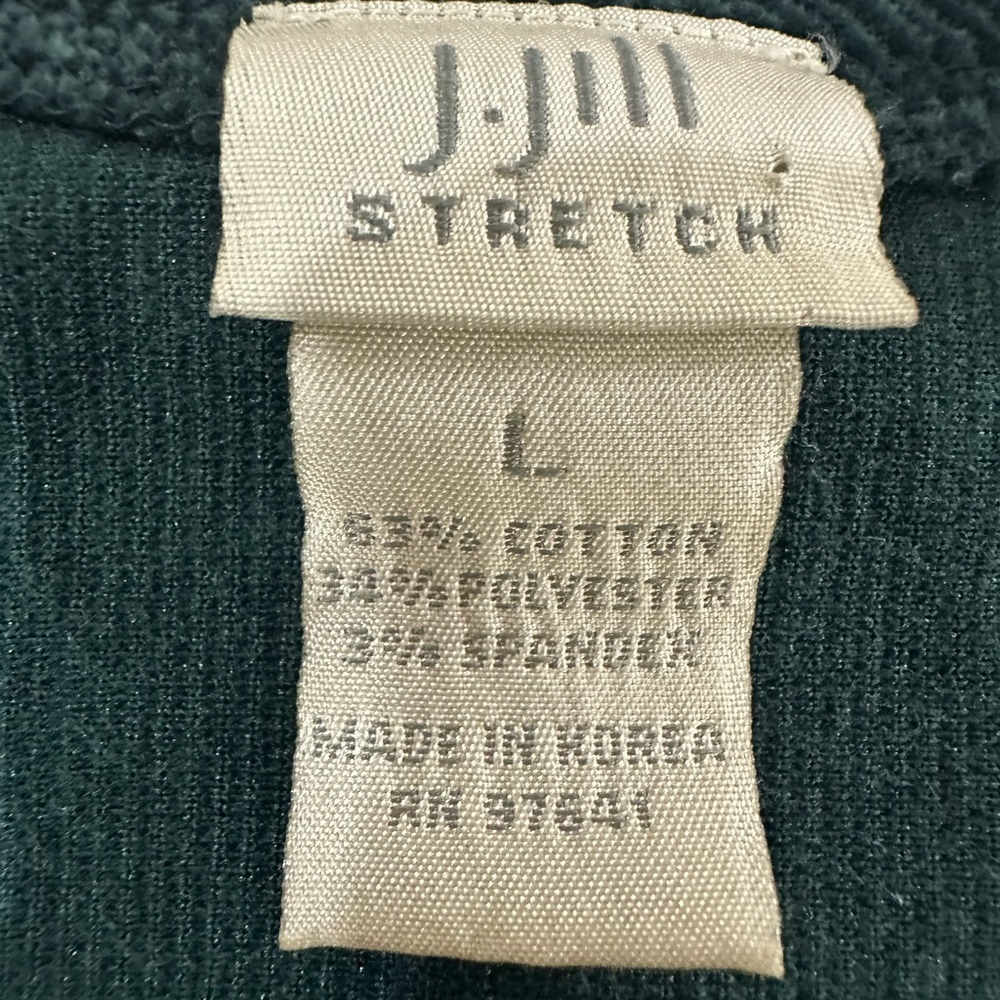 J. Jill Dark Green Stretch Cardigan - Picture 2 of 4